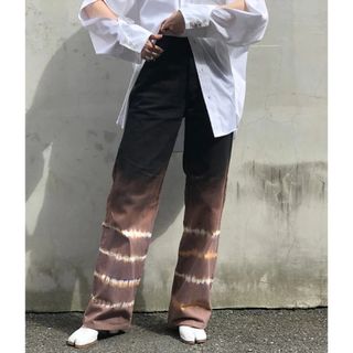 フミカウチダ(FUMIKA_UCHIDA)のFUMIKA_UCHIDA/TIE-DYE  STRAIGHT PANTS(デニム/ジーンズ)