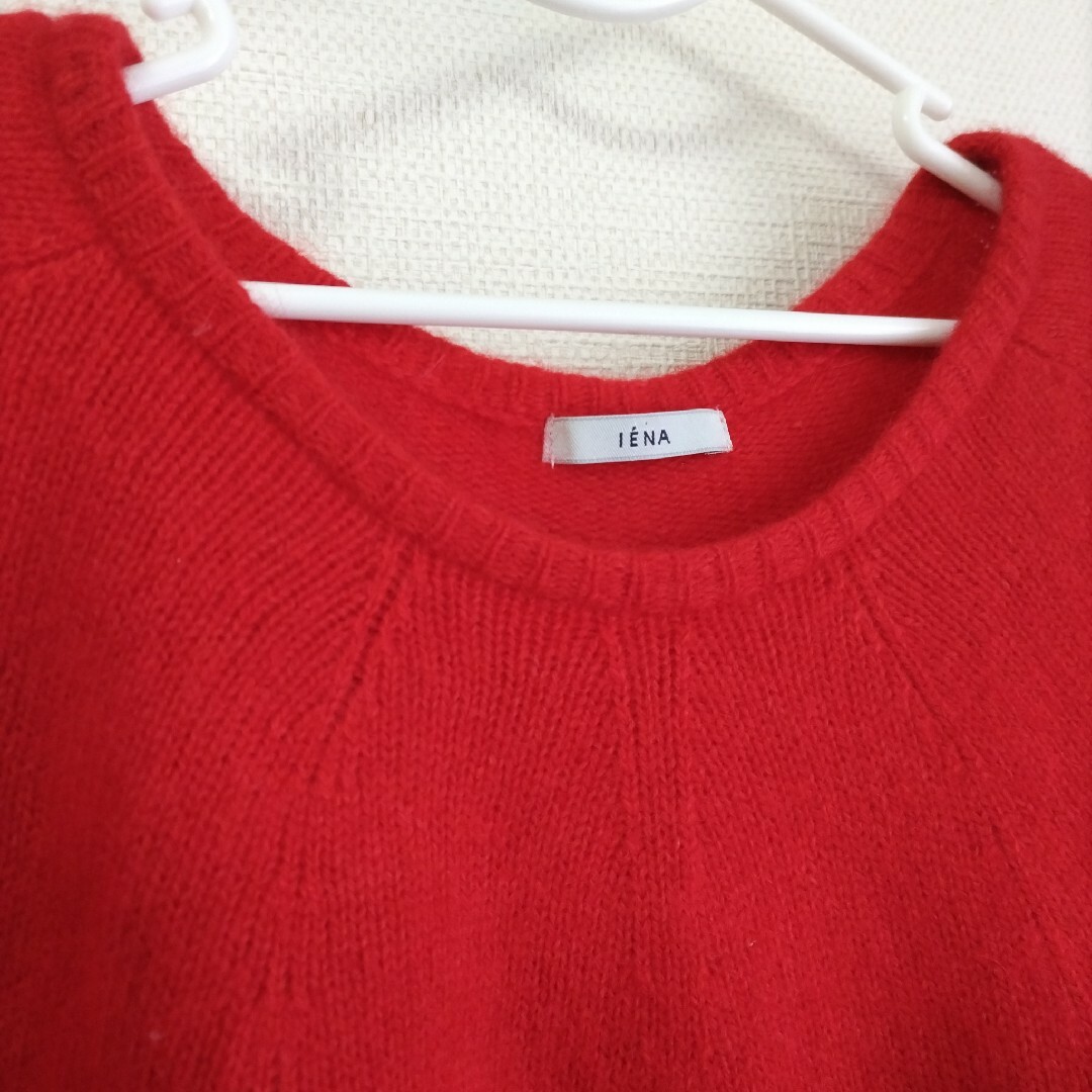 IENA(イエナ)のIENA イエナ　アンゴラ　ニット　セーター　赤　レッド レディースのトップス(ニット/セーター)の商品写真