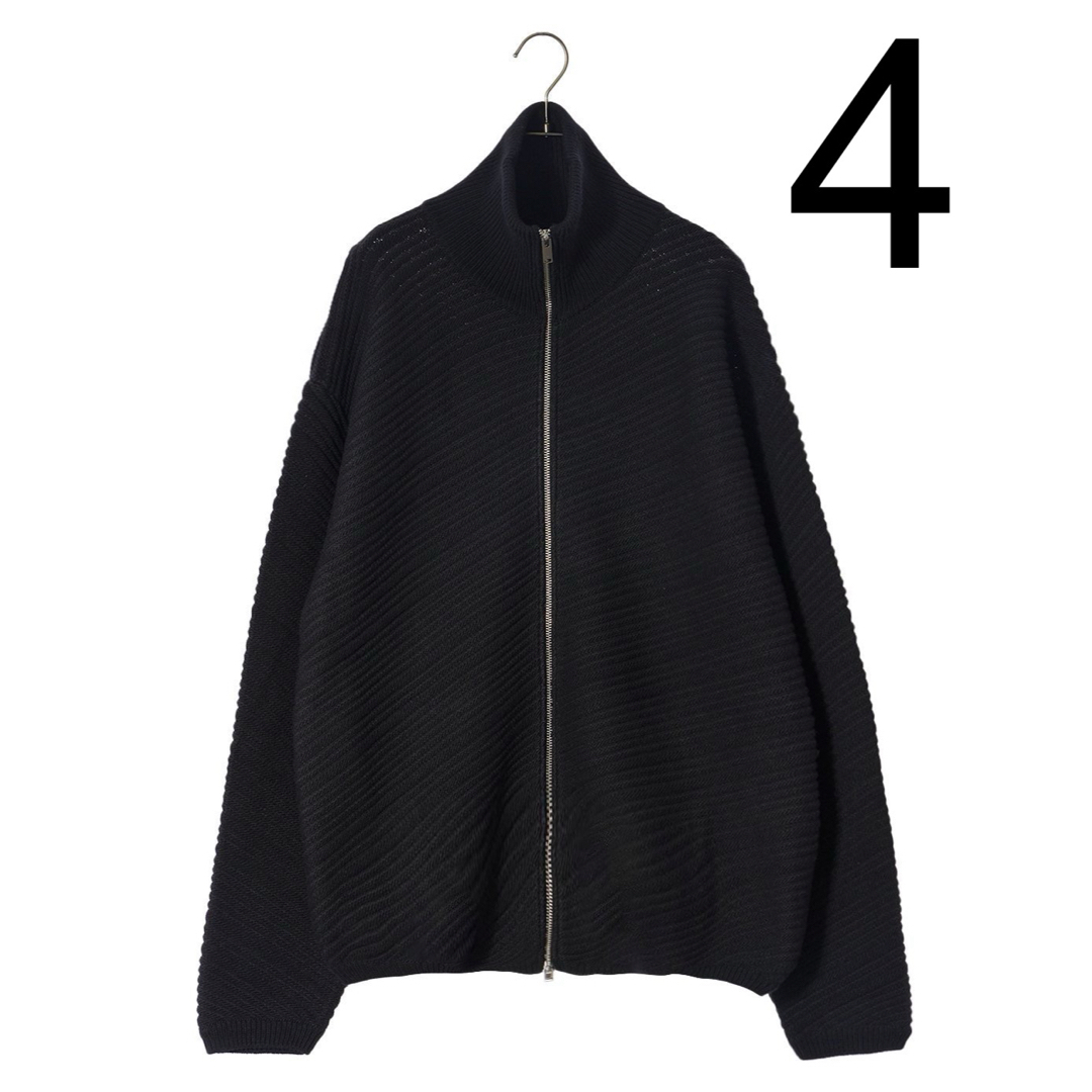 YOKE - yoke bias border drivers knit black 4の通販 by YOKE - yoke bias border drivers knit black 4の通販 by