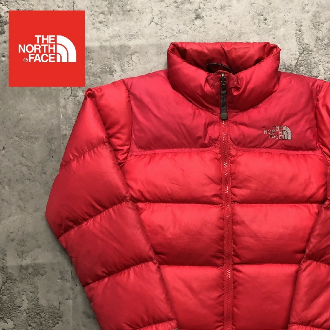 THE NORTH FACE(ザノースフェイス)のザノースフェイス　ダウンジャケット　赤ピンク　レディースS　700フィル　ヌプシ レディースのジャケット/アウター(ダウンジャケット)の商品写真