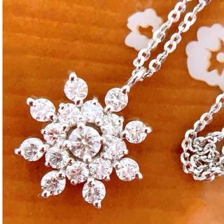 上質✨H &Cカット✨D0.50CT❗️プラチナスノーダイヤモンドネックレス