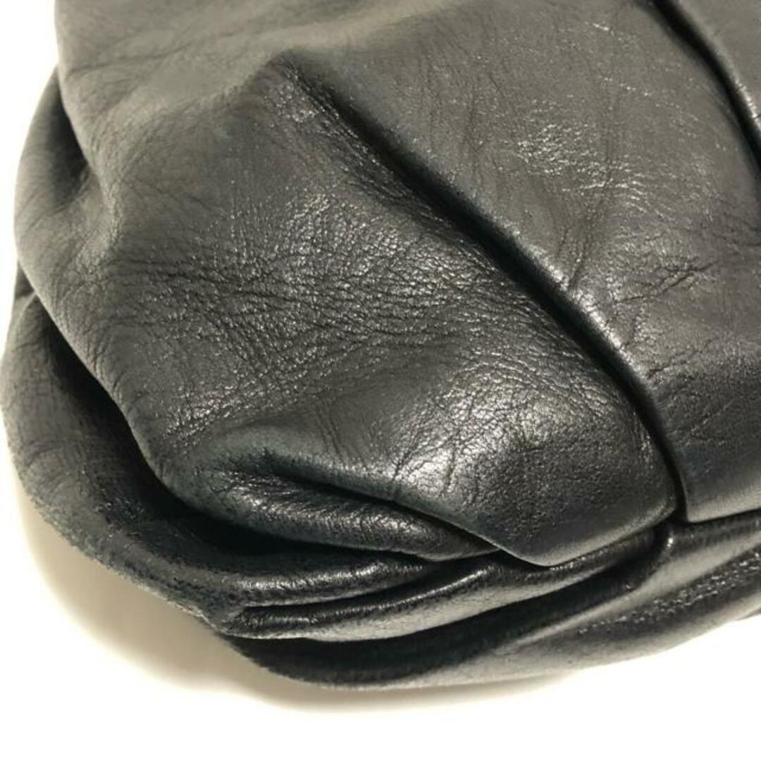 Yohji Yamamoto(ヨウジヤマモト)のヨウジヤマモト ハンドバッグ - 黒 がま口 レディースのバッグ(ハンドバッグ)の商品写真