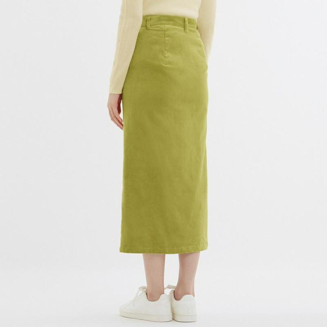 GU(ジーユー)のGU コーデュロイフロントボタンスカート　スカート　コーデュロイ レディースのスカート(ロングスカート)の商品写真