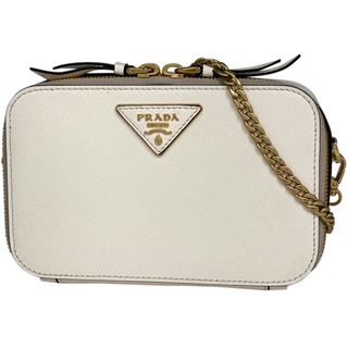 プラダ(PRADA)のプラダ ロゴプレート チェーン ショルダーバッグ レディース 【中古】(ショルダーバッグ)