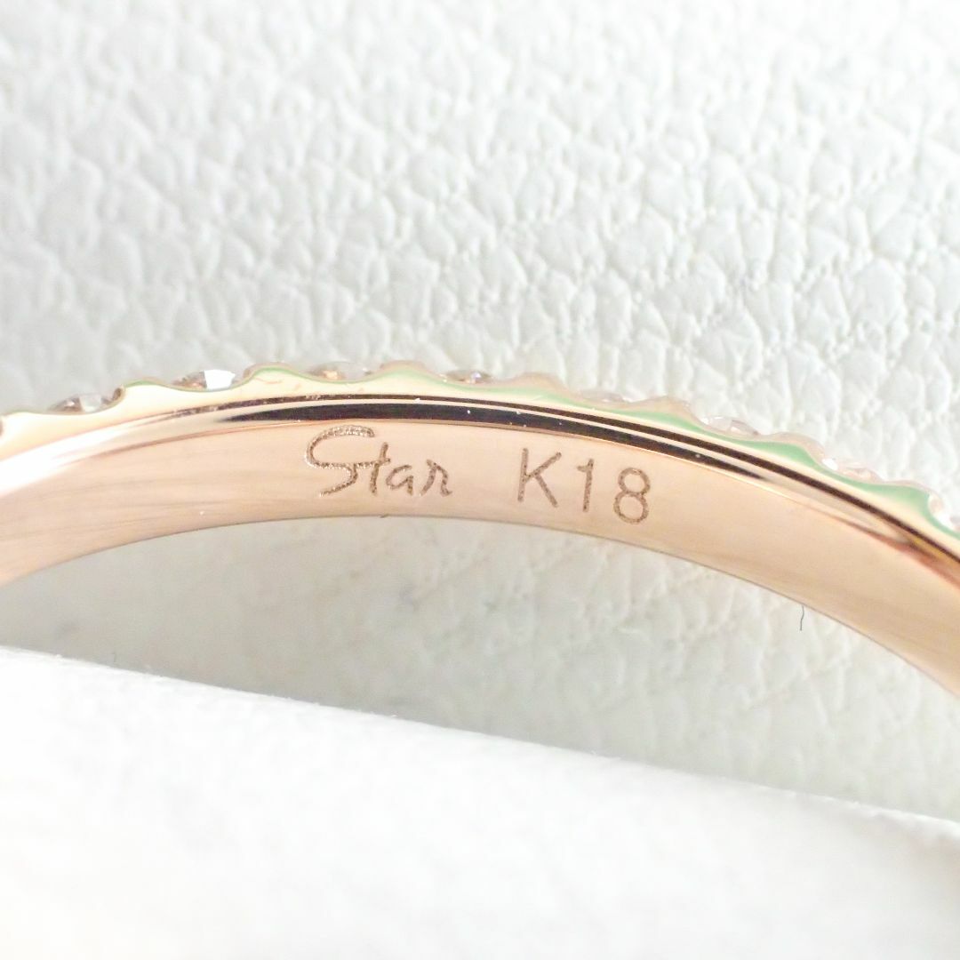 STAR JEWELRY(スタージュエリー)のスタージュエリー K18PG ダイヤ フルエタニティ 0.60 リング 保証書 レディースのアクセサリー(リング(指輪))の商品写真