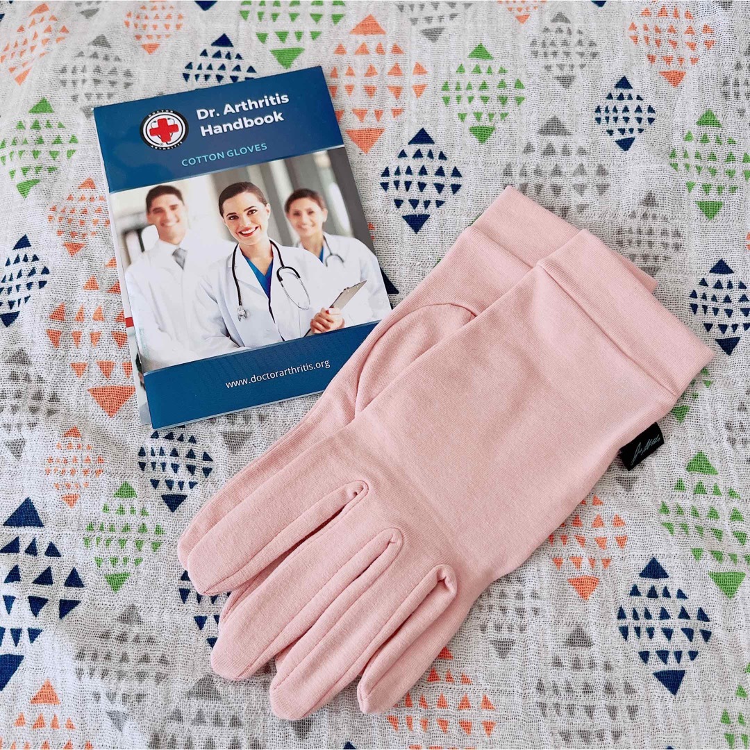 【Dr. Arthritis】レディース関節炎手袋 フルグローブ ピンク レディースのファッション小物(手袋)の商品写真