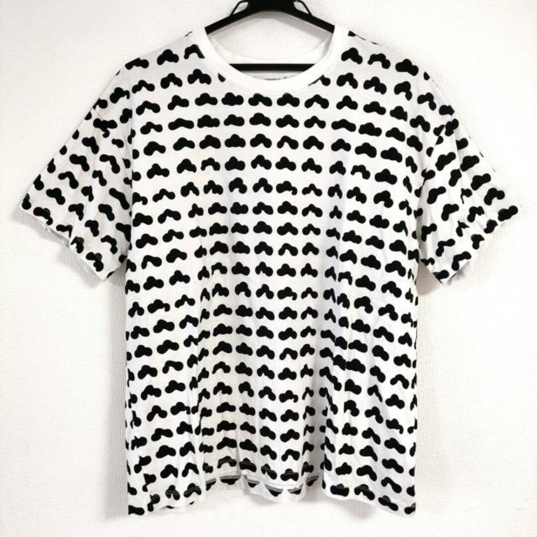 marimekko(マリメッコ)のマリメッコ 半袖Tシャツ サイズXL - 白×黒 レディースのトップス(Tシャツ(半袖/袖なし))の商品写真