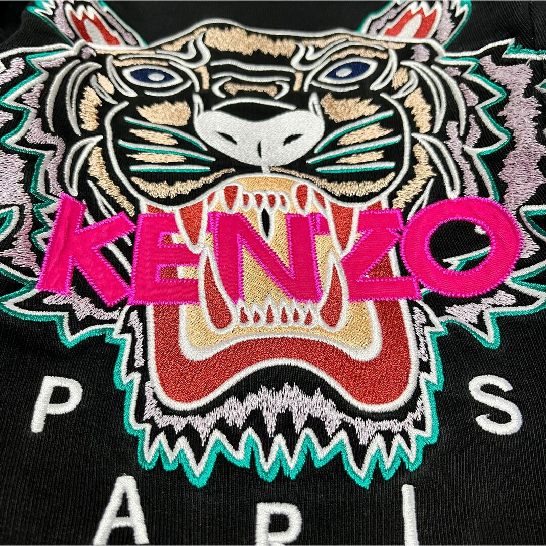 KENZO(ケンゾー)のKENZO ケンゾー ワンピース スウェット   虎 トラ タイガー 刺繍 レディースのトップス(トレーナー/スウェット)の商品写真