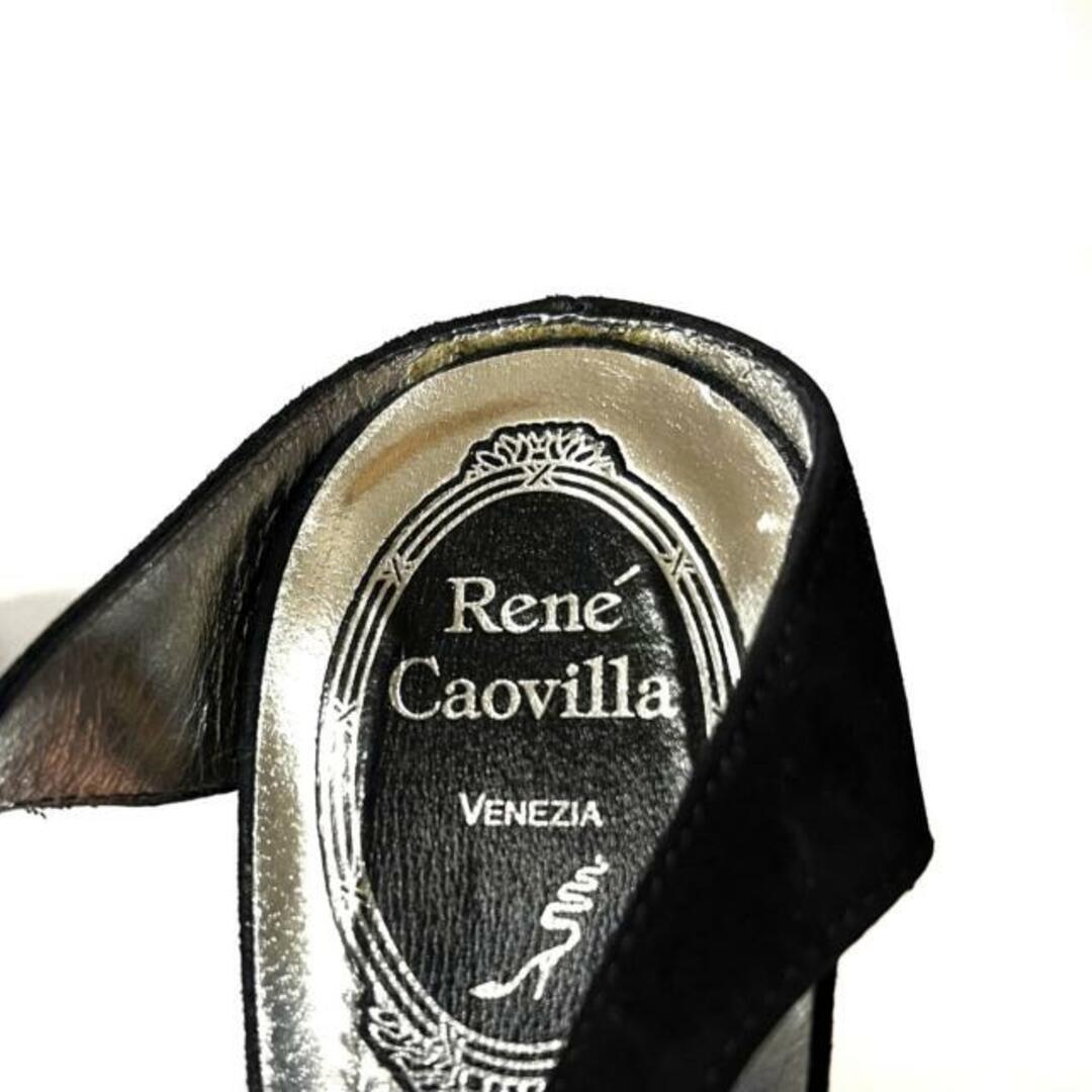 RENE CAOVILLA(レネカオヴィラ)のレネカオヴィラ サンダル 36 1/2 - 黒 レディースの靴/シューズ(サンダル)の商品写真