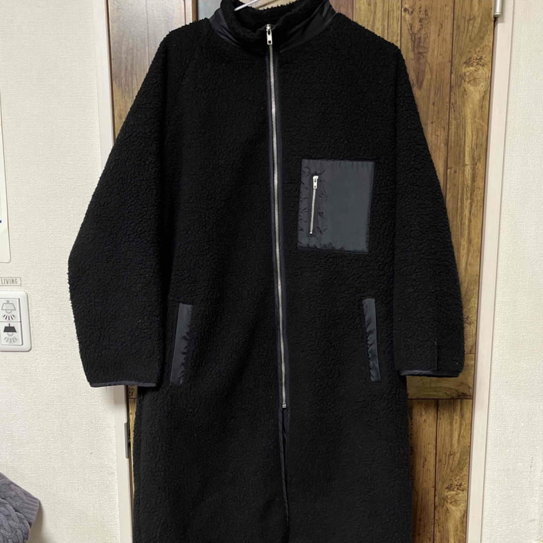 ボア　ロングジャケット レディースのジャケット/アウター(ロングコート)の商品写真