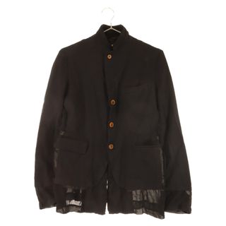 コムデギャルソン(COMME des GARCONS)のCOMME des GARCONS COMME des GARCONS コムデギャルソンコムデギャルソン 10SS ポリ縮絨 再構築 3B テーラードジャケット ブラック レディース RE-J010(テーラードジャケット)