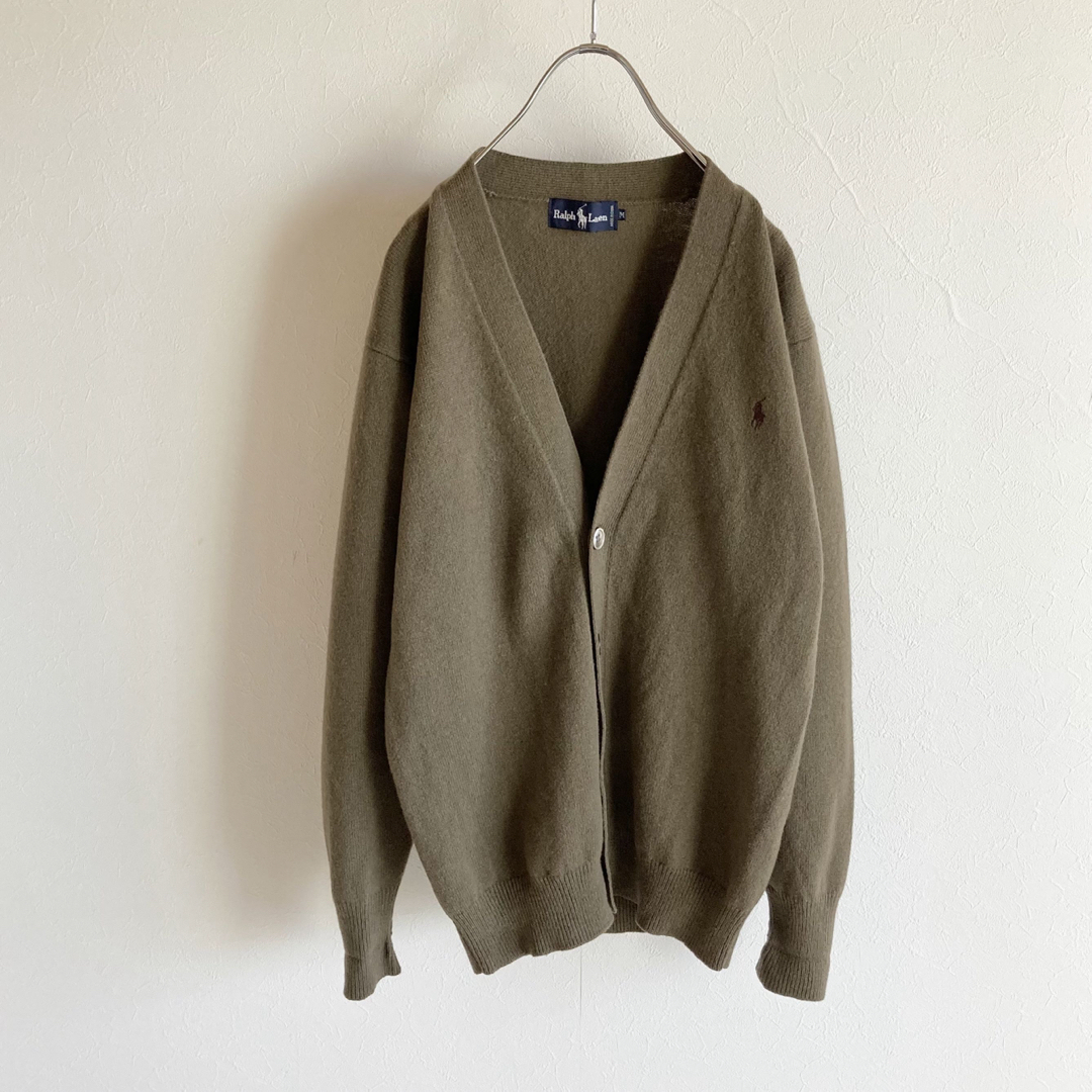 Ralph Lauren - ビンテージ ラルフローレン ロゴ刺繍 ウール V Ralph Lauren - ビンテージ ラルフローレン ロゴ刺繍 ウール V