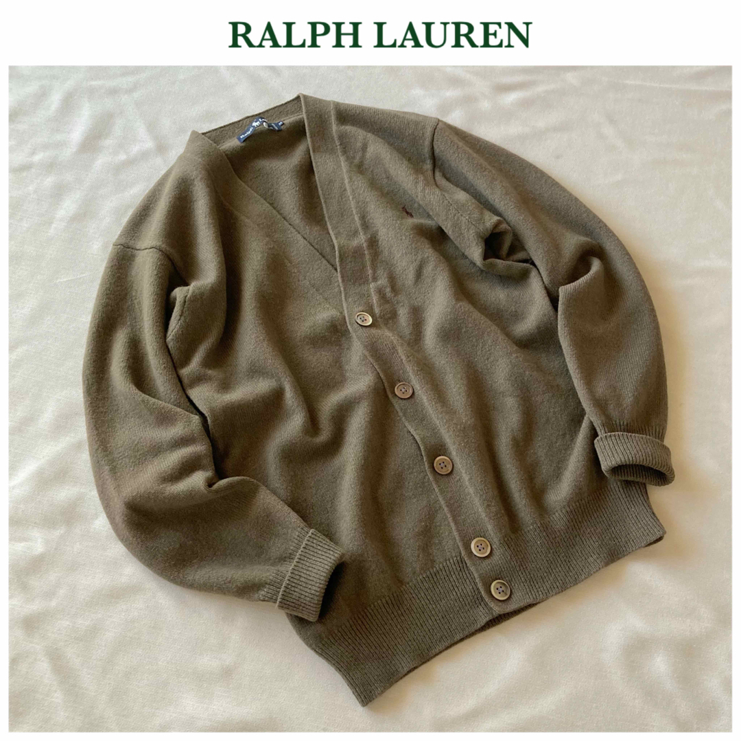 Ralph Lauren - ビンテージ ラルフローレン ロゴ刺繍 ウール V Ralph Lauren - ビンテージ ラルフローレン ロゴ刺繍 ウール V