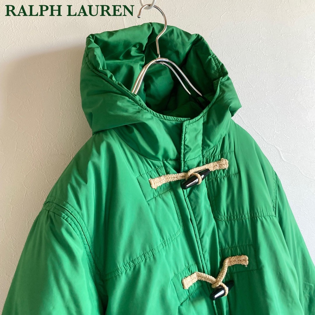 ビンテージ ラルフローレン スポーツ ダウン ダッフルコート 3f グリーンlanru_coat