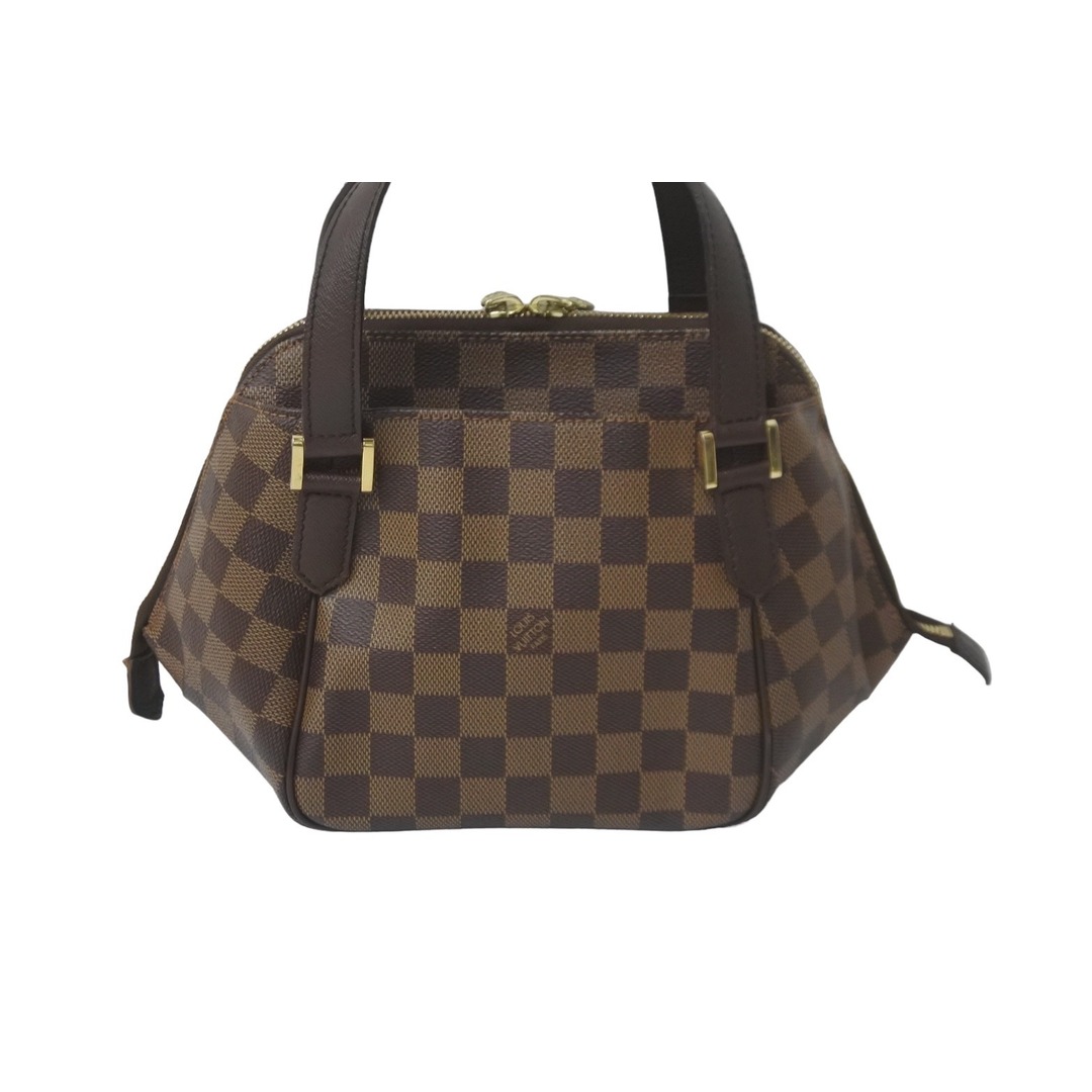 LOUIS VUITTON ルイヴィトン ハンドバッグ ベレムPM ダミエ エベヌ レディース N51173 ゴールド金具 美品  58138ファスナー外側