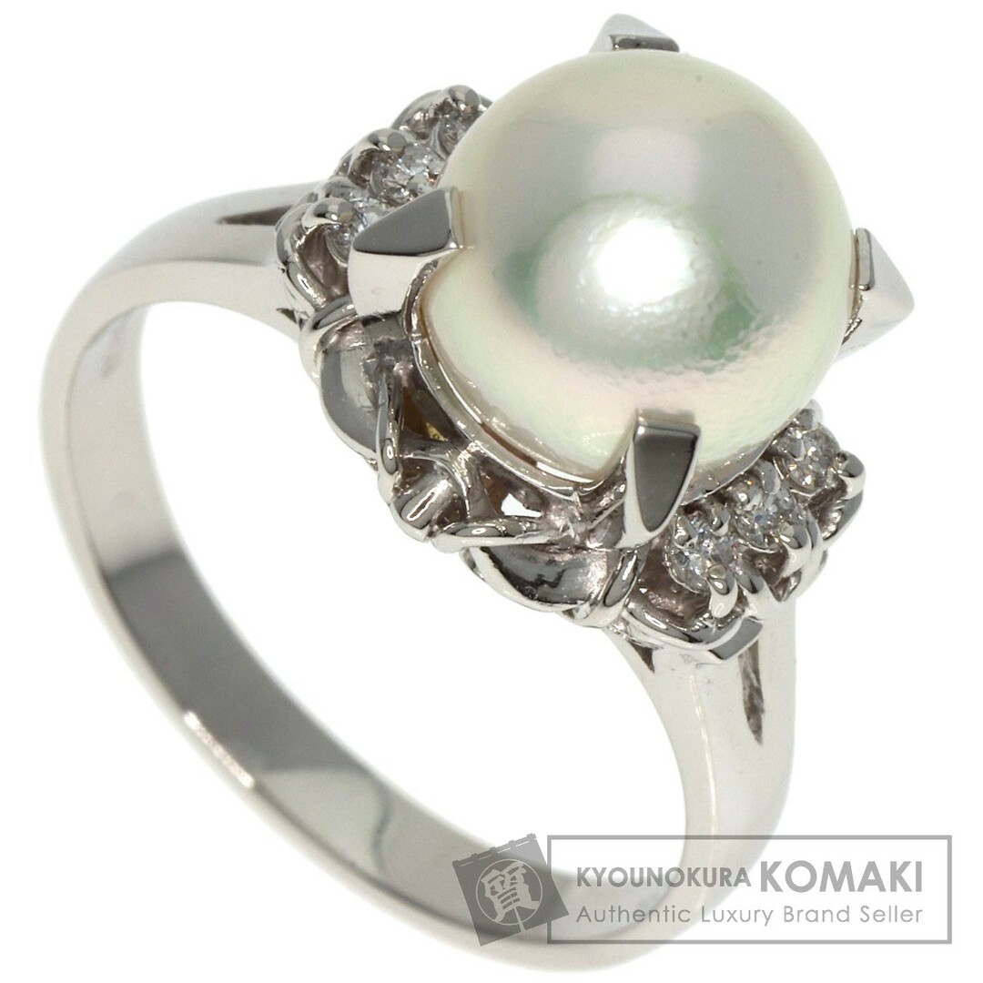 贈る結婚祝い SELECT JEWELRY アコヤパール 真珠 ダイヤモンド リング・指輪 PT900 レディース リング(指輪)
