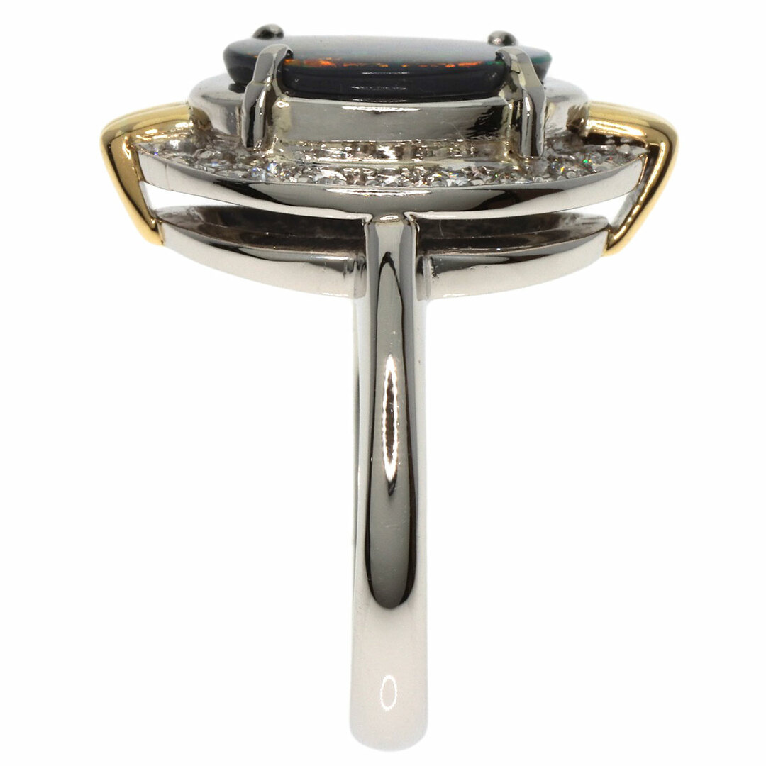SELECT JEWELRY ブラックオパール ダイヤモンド リング・指輪 PT900 K18YG レディース レディースのアクセサリー(リング(指輪))の商品写真