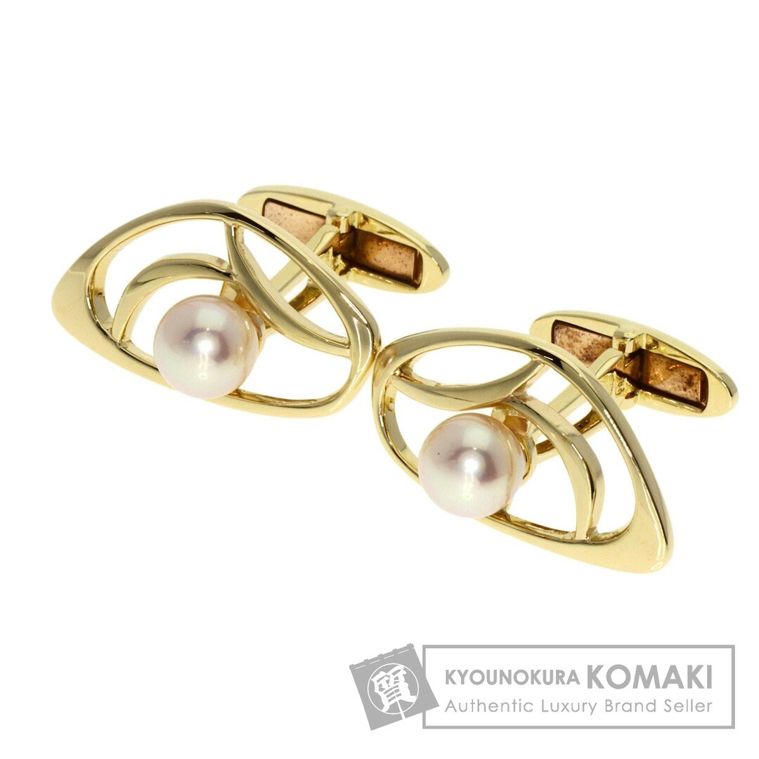 MIKIMOTO(ミキモト)のMIKIMOTO アコヤパール 真珠 カフス K14YG メンズ メンズのファッション小物(カフリンクス)の商品写真