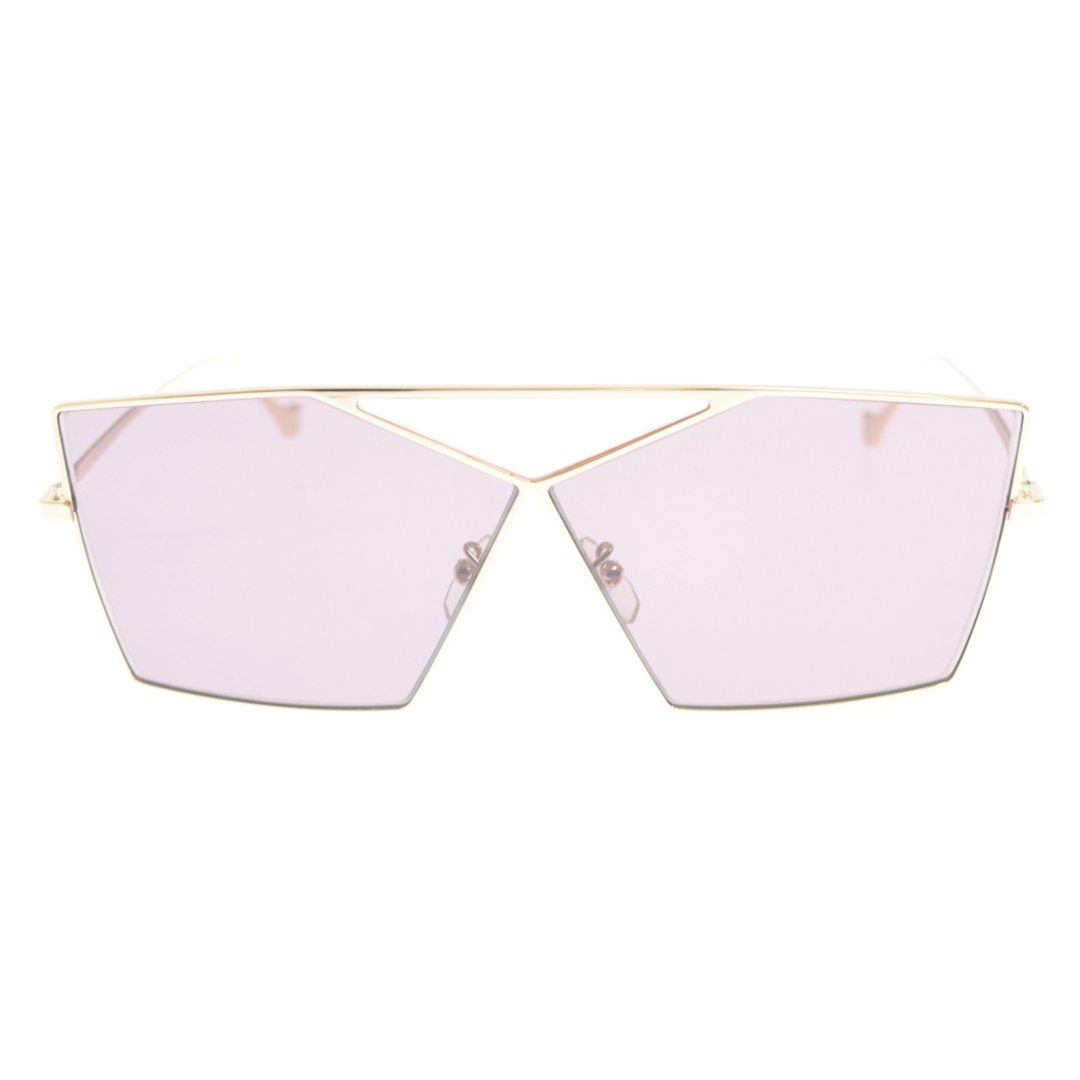 140センチレンズ高さLOEWE ロエベ Puzzle Irregular-Frame Sunglasses LW40011U サングラス アイウェア ゴールド