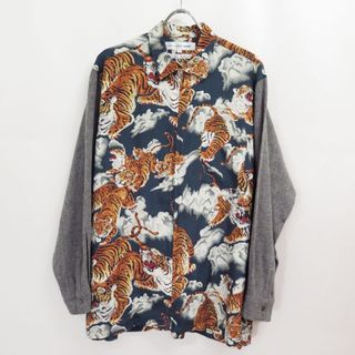 コムデギャルソンシャツ(COMME des GARCONS SHIRT)のコムデギャルソン 百虎 シルク ウールスリーブ シャツ(シャツ)