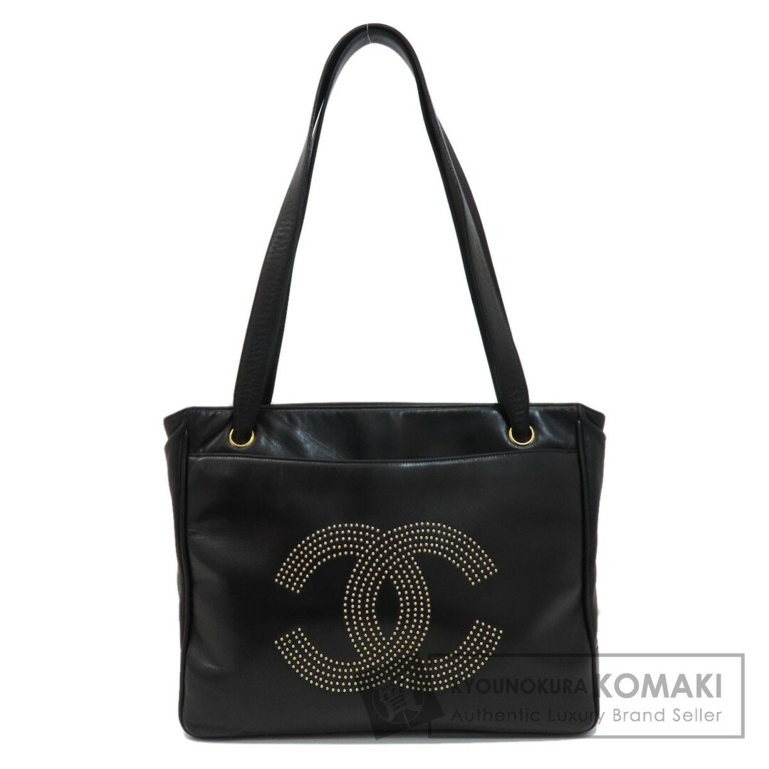 CHANEL ココマーク　スタッズ ゴールド金具 トートバッグ ラムスキン レディース状態ダメージ箇所