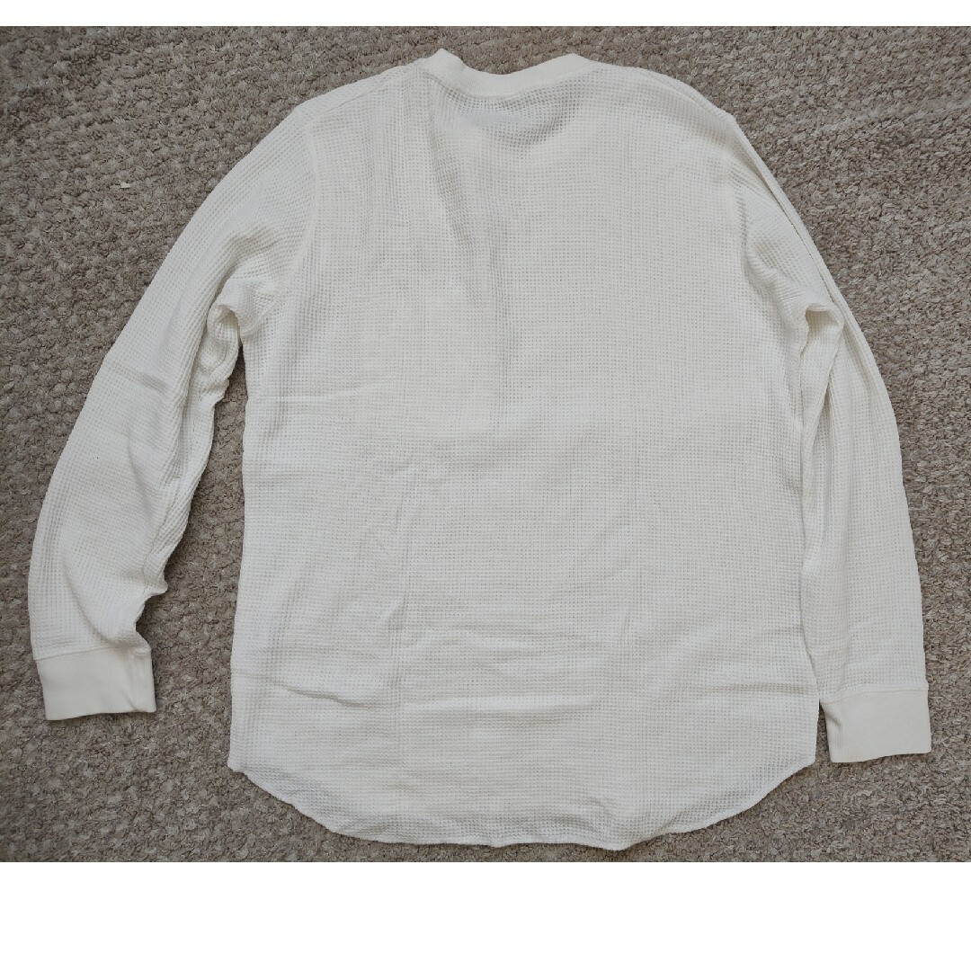 UNIQLO(ユニクロ)のユニクロ　ワッフルクルーネックTシャツ(長袖) メンズのトップス(Tシャツ/カットソー(七分/長袖))の商品写真