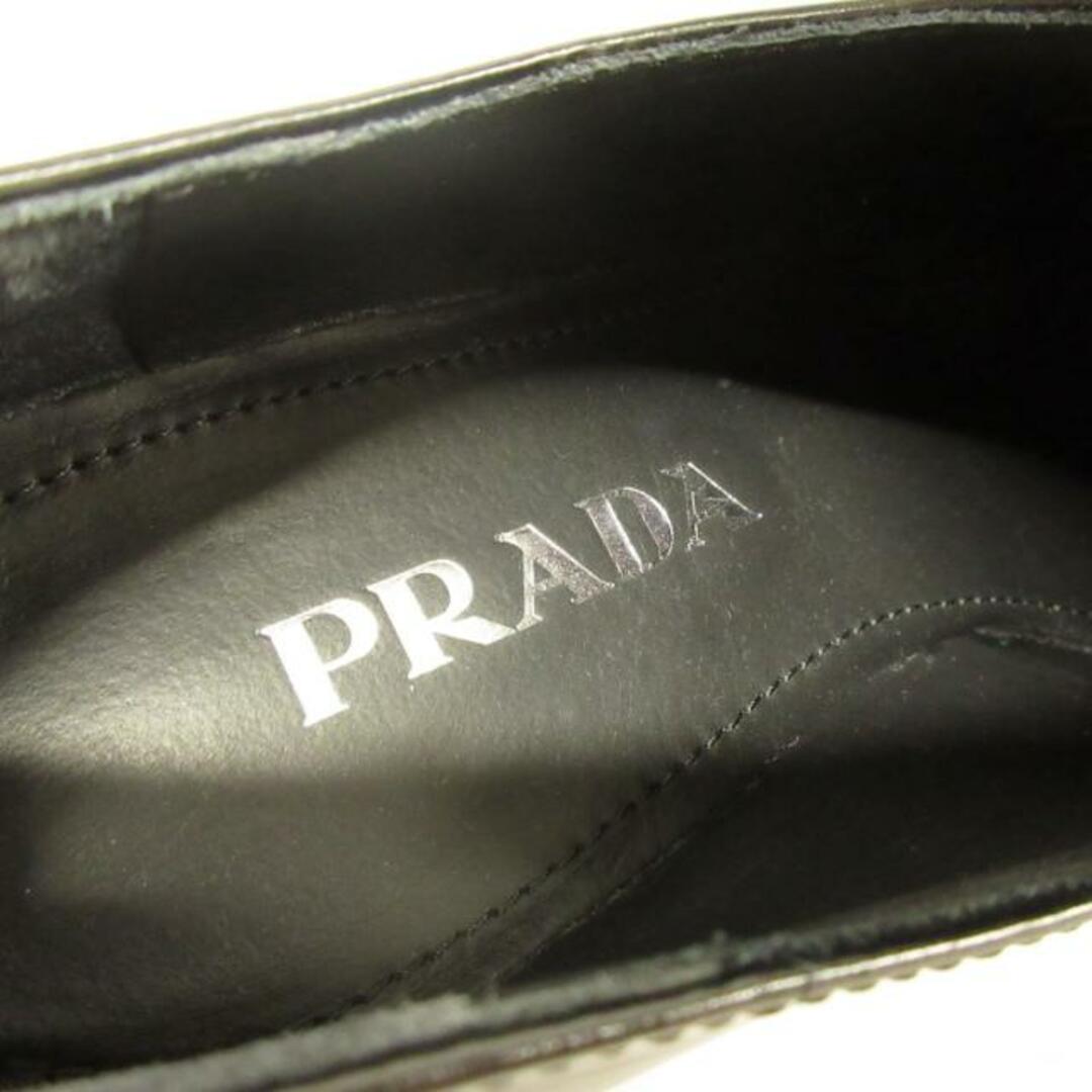 PRADA(プラダ)のプラダ ローファー 36 1/2美品  1D246M 黒 レディースの靴/シューズ(ローファー/革靴)の商品写真