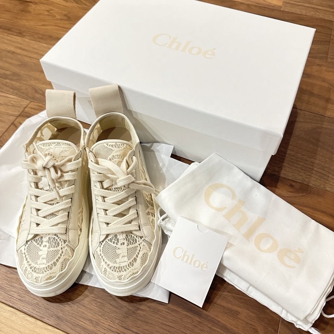 Chloe(クロエ)のレーススニーカー　35 レディースの靴/シューズ(スニーカー)の商品写真