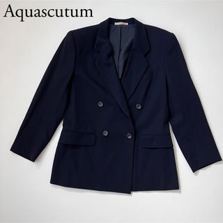 アクアスキュータム(AQUA SCUTUM)のAquascutum アクアスキュータム　ダブルジャケット　ブレザー　フォーマル(テーラードジャケット)