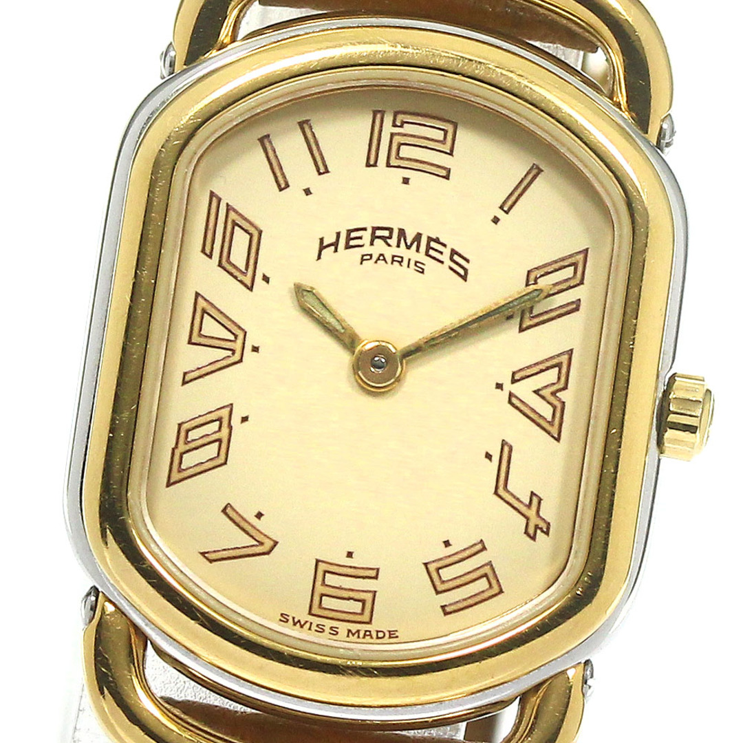 RA1240シリアルエルメス HERMES RA1.240 ラリー クォーツ レディース 箱・保証書付き_785915