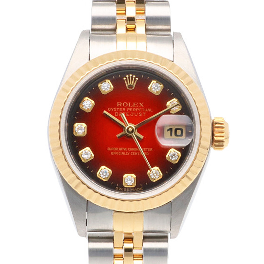 WEB限定カラー 時計 腕時計 オイスターパーペチュアル デイトジャスト ロレックス ステンレススチール 中古  ROLEX 1年保証 レディース 自動巻き 79173G 腕時計