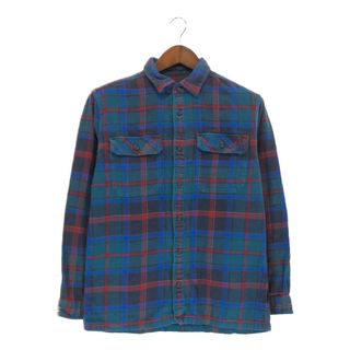 パタゴニア(patagonia)のSALE///// patagonia パタゴニア 長袖シャツ アウトドア キャンプ チェック柄 マルチカラー (メンズ M)  P2917(シャツ)