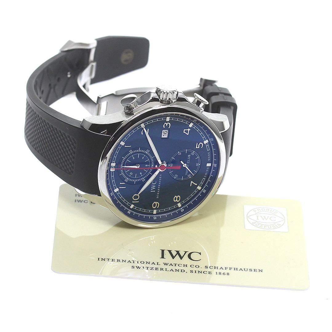 IWC(インターナショナルウォッチカンパニー)のIWC IWC SCHAFFHAUSEN IW390213 ポルトギーゼ ヨットクラブ ローレウス 限定1000本 クロノグラフ 自動巻き メンズ 良品 保証書付き_782965 メンズの時計(腕時計(アナログ))の商品写真
