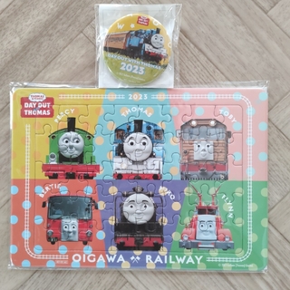 トーマス(THOMAS)の大井川鉄道オリジナルピクチャーパズル缶バッチセット(電車のおもちゃ/車)