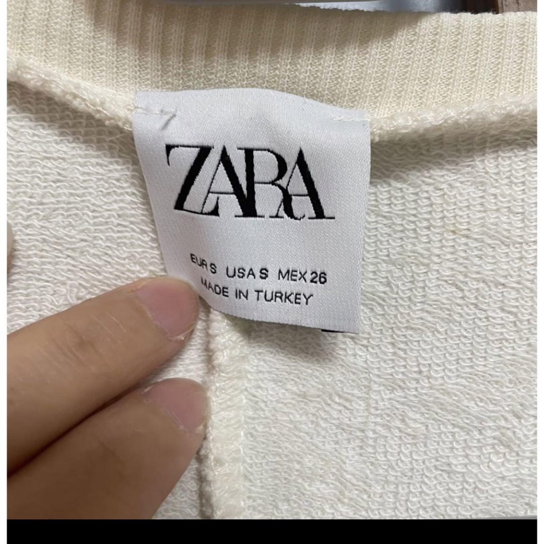 ZARA(ザラ)のZARA フリンジ　トレーナー レディースのトップス(トレーナー/スウェット)の商品写真