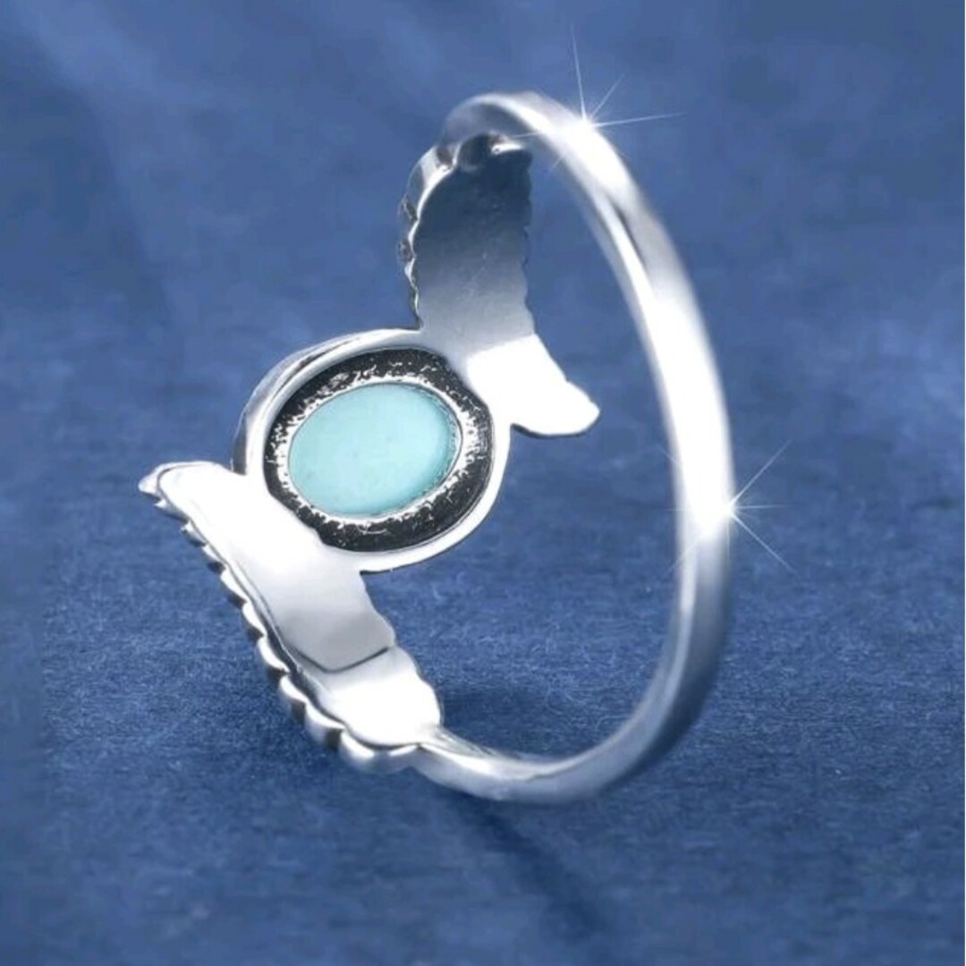 シルバー925リング　ユニセックス指輪　おしゃれ　プレゼント　ギターコイズブルー メンズのアクセサリー(リング(指輪))の商品写真