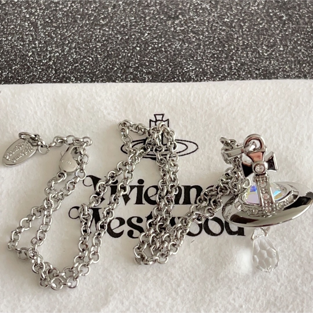 Vivienne Westwood(ヴィヴィアンウエストウッド)のヴィヴィアンウエストウッド　クリスタルネックレス レディースのアクセサリー(ネックレス)の商品写真