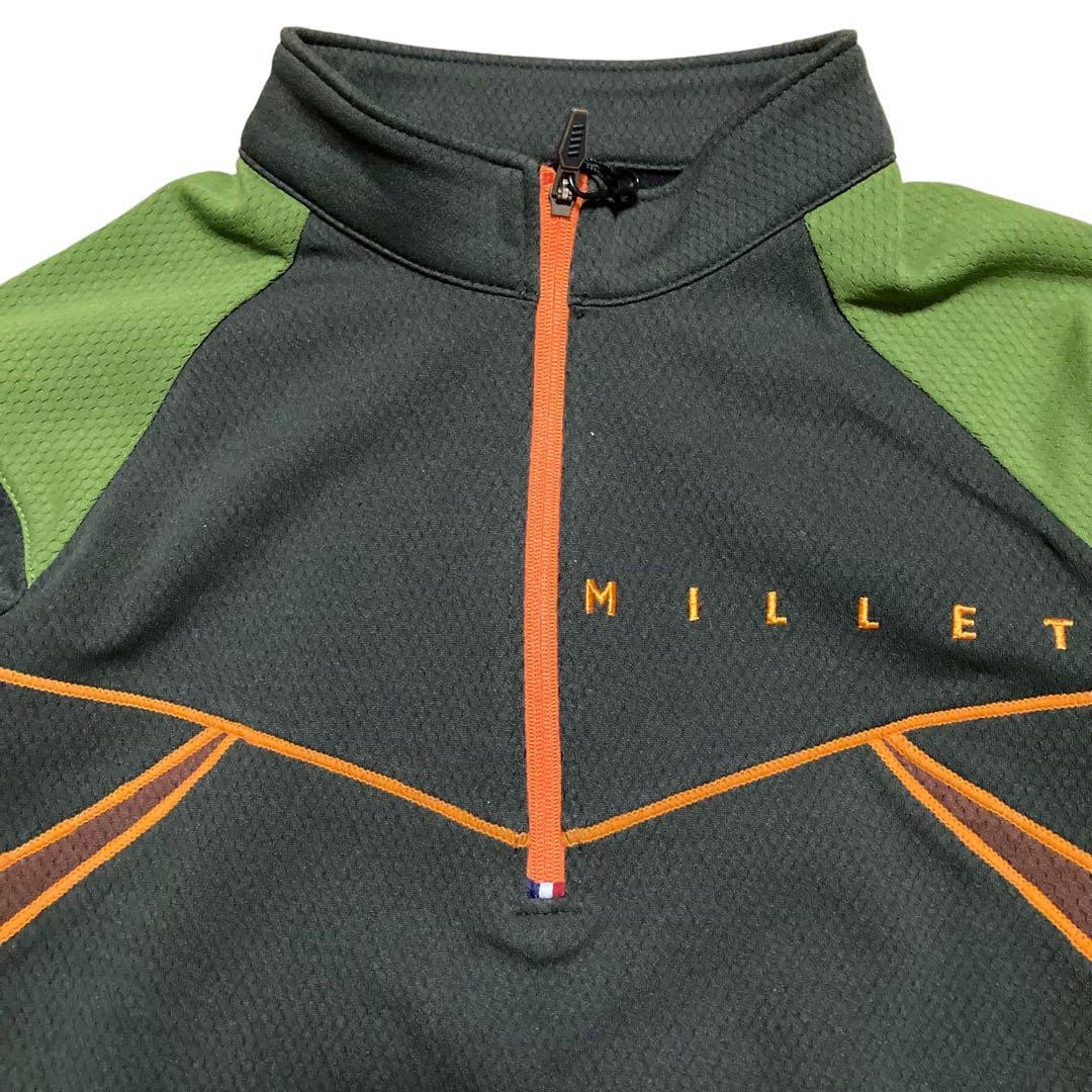 MILLET(ミレー)の★新品未使用★MILLET ミレー　ハーフジップ　裏起毛　トップス　長袖　黒 スポーツ/アウトドアのアウトドア(登山用品)の商品写真