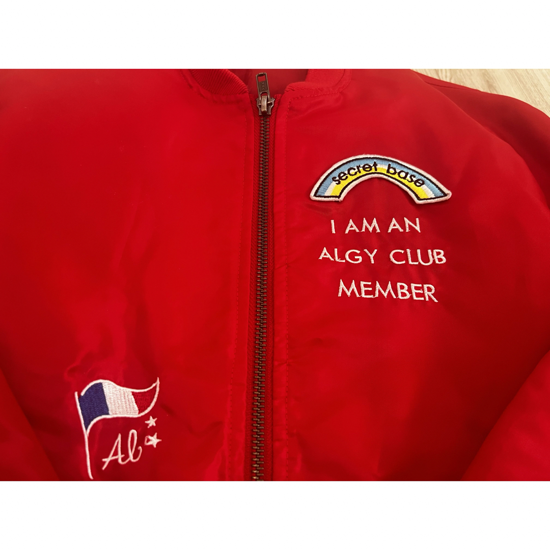 ALGY(アルジー)のALGY アルジー ブルゾン ジャケット レッド 140 キッズ/ベビー/マタニティのキッズ服女の子用(90cm~)(ジャケット/上着)の商品写真