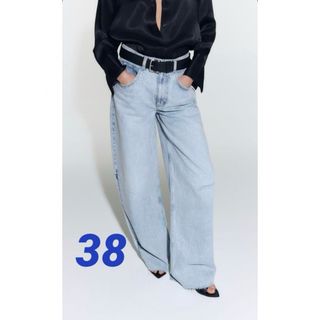 ザラ(ZARA)のZARA ZW WIDE-LEG MID-RISE バルーンデニム(デニム/ジーンズ)