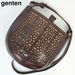 ゲンテン(genten)の23L08 genten ゲンテン ショルダーバッグ カットワーク(ショルダーバッグ)