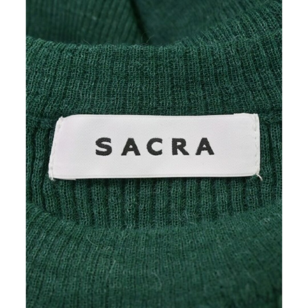SACRA(サクラ)のSACRA サクラ ニット・セーター 38(M位) 緑 【古着】【中古】 レディースのトップス(ニット/セーター)の商品写真