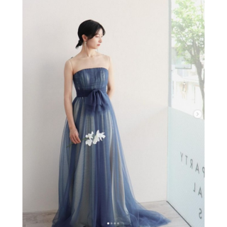 ウェディングドレス（ブルー・ネイビー/青色系）の通販 1,000点以上
