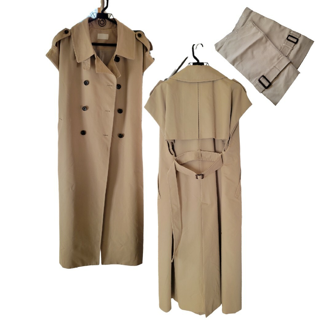 TODAYFUL(トゥデイフル)のflen 2way trench coat レディースのジャケット/アウター(トレンチコート)の商品写真