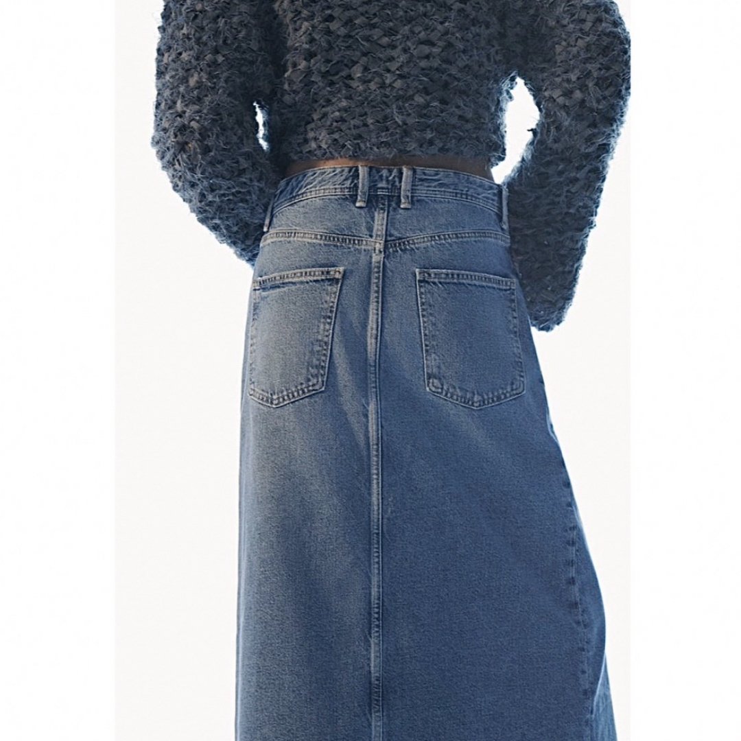 ZARA ミディ丈デニムスカート