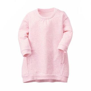 ユニクロ(UNIQLO)のUNIQLO  薄手トレーナーワンピース(Tシャツ/カットソー)