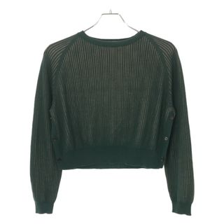 マルニ(Marni)のMARNI マルニ 15SS サイドボタンクロップドリブニットセーター グリーン 38 GCMDR10Q00FC509(ニット/セーター)