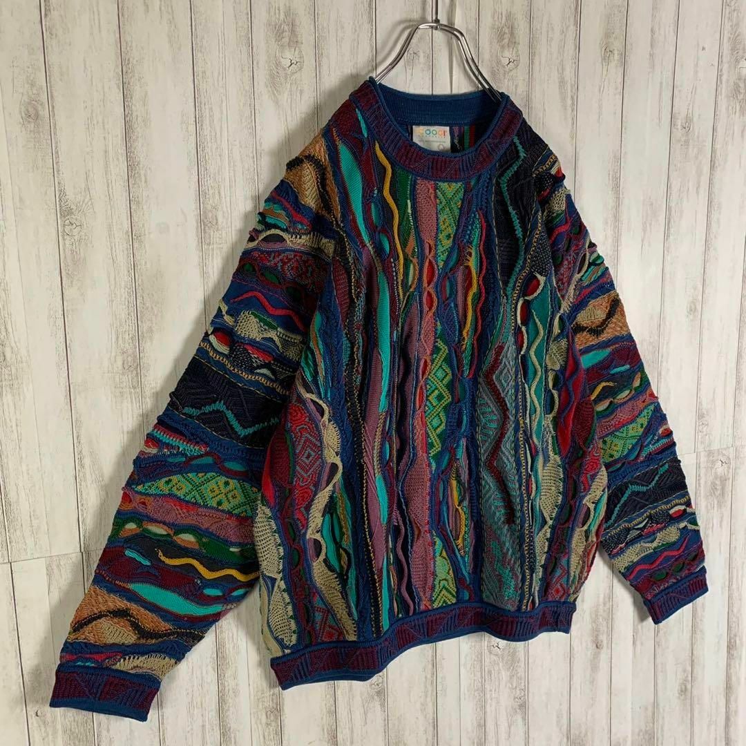 COOGI - 【幻の1点モノ】coogi クージー 立体 編込み 3Dニット 即完売