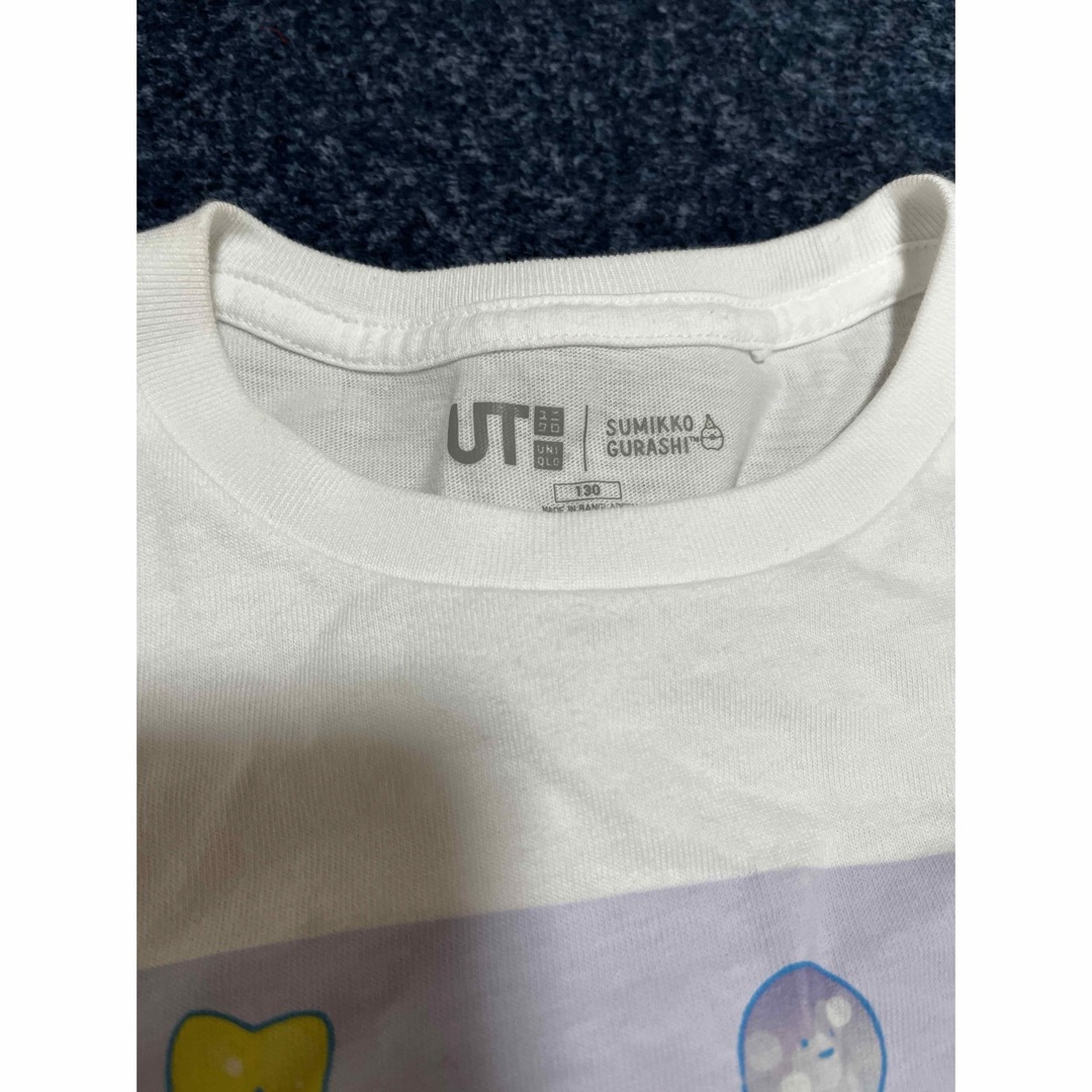 UNIQLO(ユニクロ)のユニクロ　すみっコぐらしTシャツ130cm キッズ/ベビー/マタニティのキッズ服女の子用(90cm~)(Tシャツ/カットソー)の商品写真