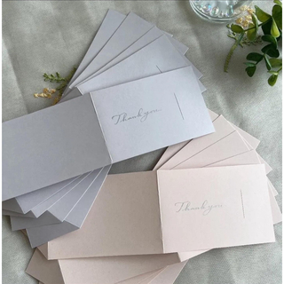 人気No1メッセージカード30枚　結婚式　ウェディング席札　おしゃれくすみカラー(カード/レター/ラッピング)